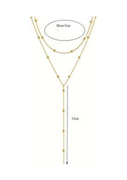 Kadın Tasarım Çelik Topçuk Uzun Zarif Şık Zincir Model Trend Y Kolye fırsatları