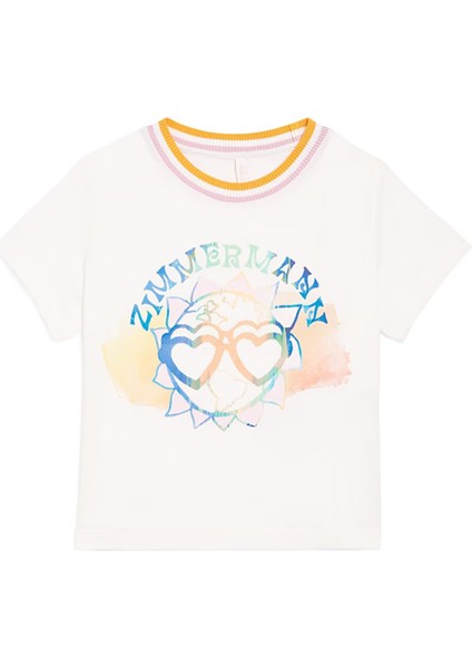 Cascadian Kemik Logo Baskılı Kız Çocuk T-Shirt