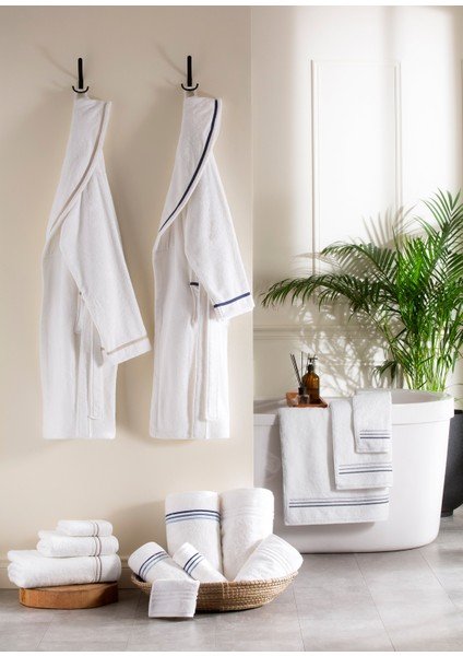 Trio Vizon Pamuklu Unisex Bornoz fırsatları