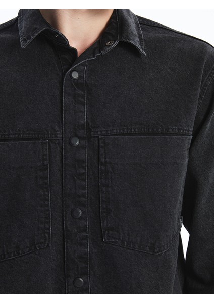 Yeni Sezon Regular Fit Uzun Kollu Erkek Jean Gömlek modelleri