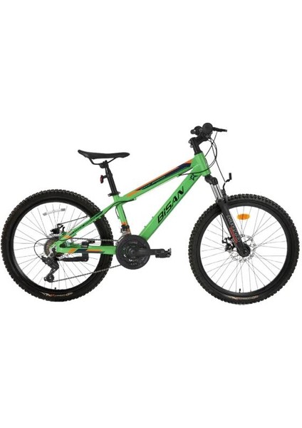 Kdx 2900 D Mekanik Disk Fren 24 Jant Neon Yeşil Lacivert Çocuk Dağ Bisikleti