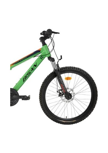 Kdx 2900 D Mekanik Disk Fren 24 Jant Neon Yeşil Lacivert Çocuk Dağ Bisikleti fiyatları
