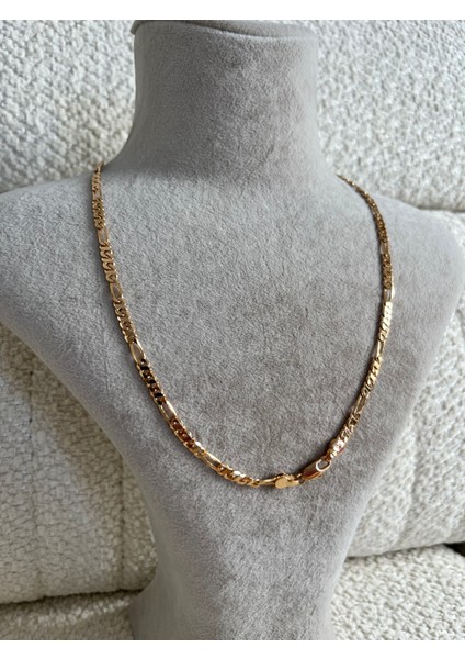 Fam&co Jewelry Xuping Rose Gold Unisex Zincir Kolye – Şık ve Modern Figaro Model modelleri