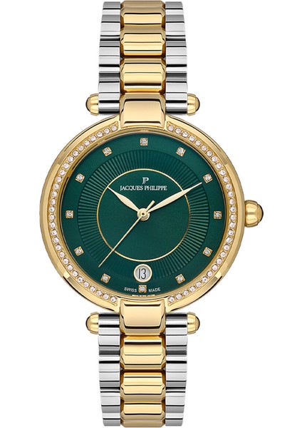 JPQLS0823X8N Altın Rengi Metalik Gri Çelik Kadın Kol Saati