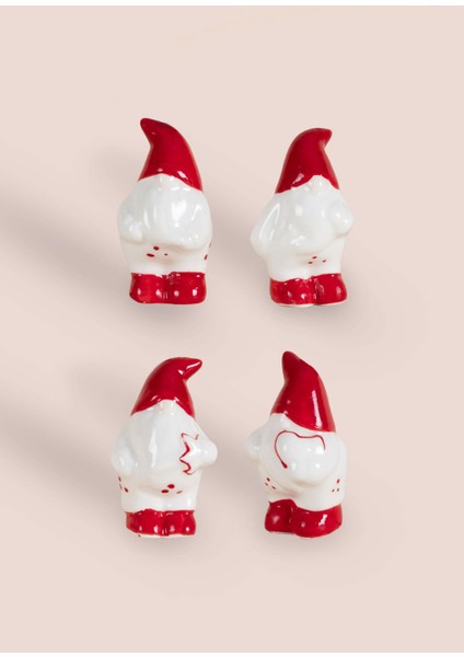 Yılbaşı Ağacı Süsü Şanş Cücesi 4lü Set 4X4X7 cm fırsatları