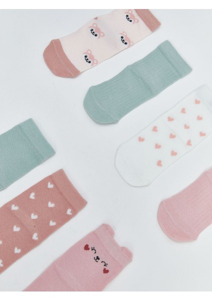 Yeni Sezon Baskılı Kız Bebek Soket Çorap 7'li fiyatları