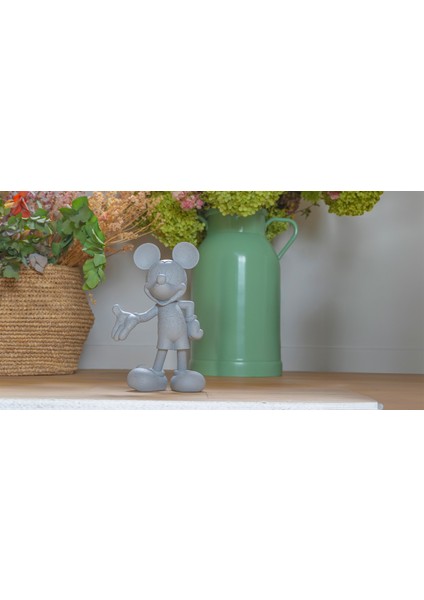 Small Mickey Welcome Granite Gri Heykel modelleri