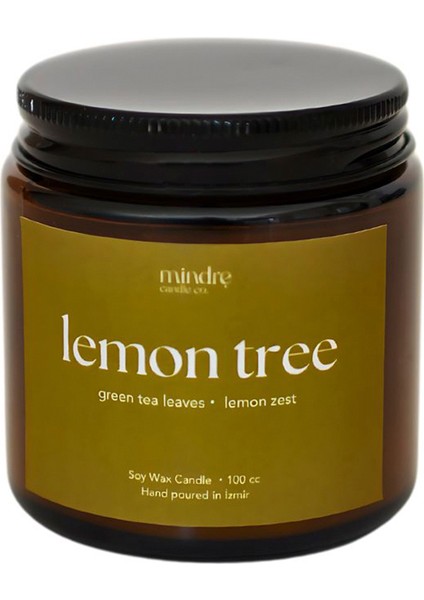 Amber Serisi Lemon Tree Kokulu Soya Mum 100 ml
