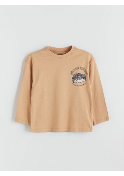 Yeni Sezon Bisiklet Yaka Baskılı Erkek Çocuk Tişört 2'li fiyatları