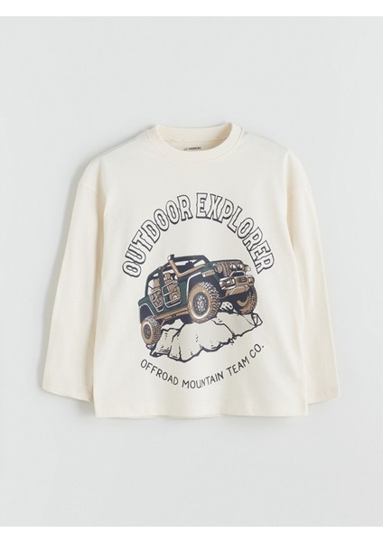 Yeni Sezon Bisiklet Yaka Baskılı Erkek Çocuk Tişört 2'li indirimleri