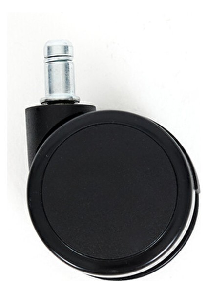 Ofis ve Oyuncu Koltuk Silikon Taban Sessiz Siyah 5x Teker Seti