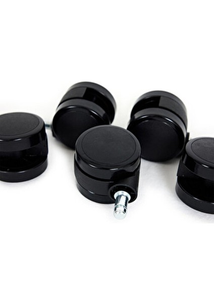 Ofis ve Oyuncu Koltuk Silikon Taban Sessiz Siyah 5x Teker Seti fiyatları