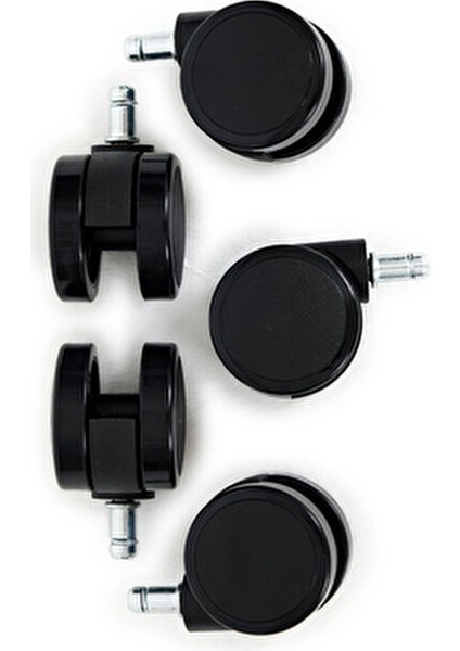 Ofis ve Oyuncu Koltuk Silikon Taban Sessiz Siyah 5x Teker Seti modelleri