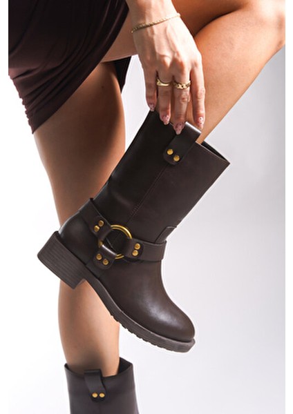 Ceruvylth Kadın Kısa Çizme 00128803 Kahverengi Antik fiyatları