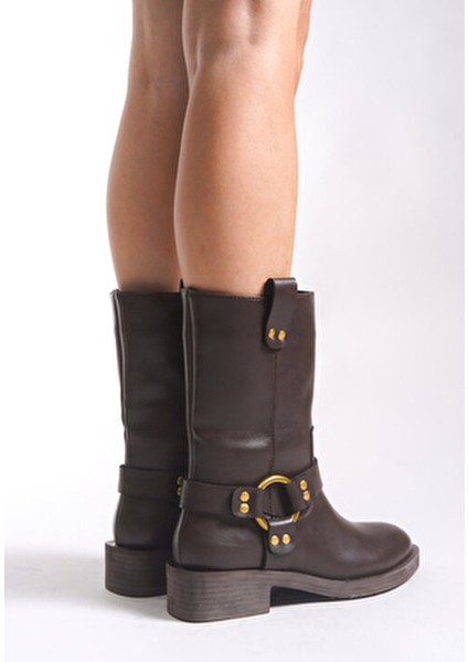 Ceruvylth Kadın Kısa Çizme 00128803 Kahverengi Antik fırsatları