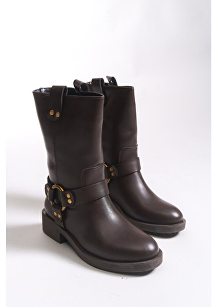 Ceruvylth Kadın Kısa Çizme 00128803 Kahverengi Antik indirimleri