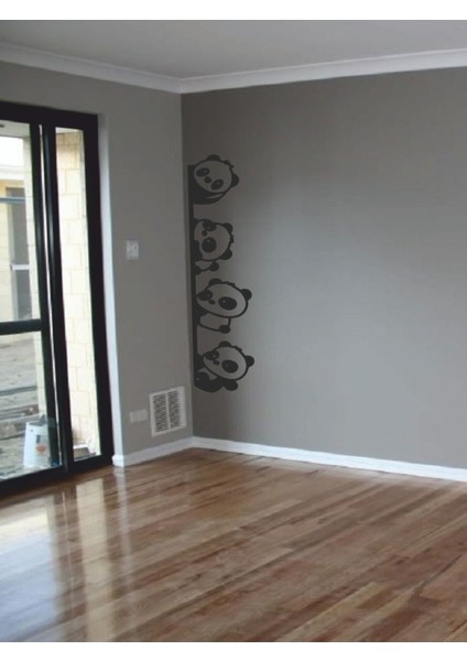 Pandalar Kapı Sticker - Home Sticker - Dolap Veya Duvar Sticker Seti 120X30