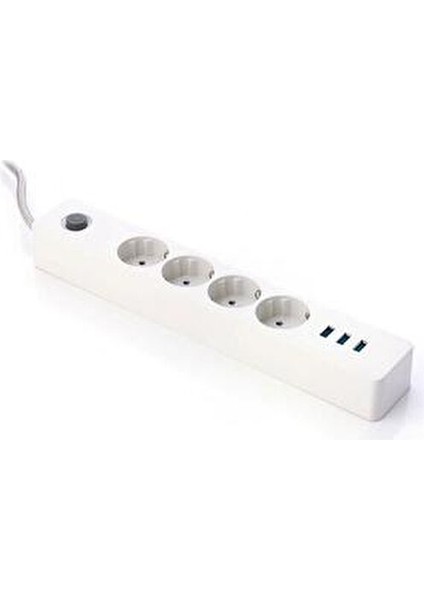 Termak Akım Korumalı 4 Priz 3 USB Girişli Uzatma Kablosu Güç ve Şarj Siyah Renk Gönderilir (5263) fiyatları