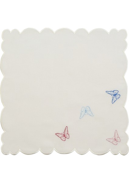 Butterfly Beyaz Keten 2'li Peçete Seti fiyatları
