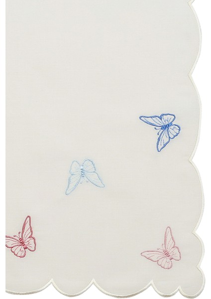 Butterfly Beyaz Keten 2'li Peçete Seti modelleri