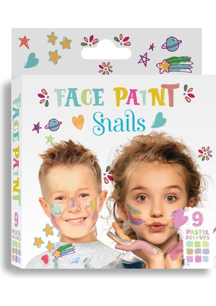 Pastel Renkler Yüz Boyama Paleti