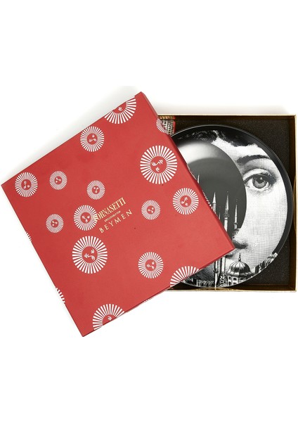 N 406 Yüz Baskılı Porselen Dekoratif Tabak modelleri