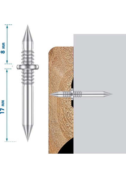 Çift Yönlü Döküm Paslanmaz Pervaz, Duvar ve Alçıpan Çivisi 500'LÜ fiyatları