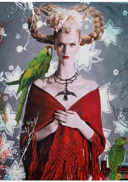 Blonde Frida With Red Shawl fiyatları