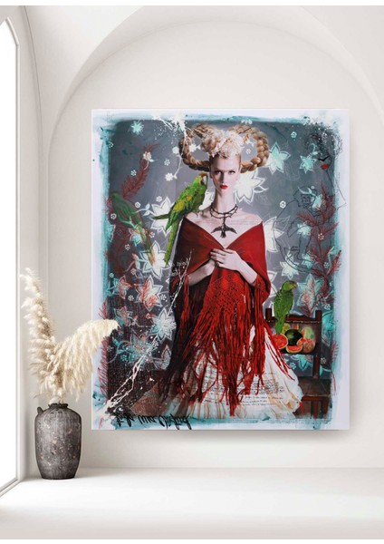 Blonde Frida With Red Shawl modelleri