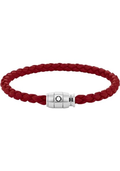 Kırmızı Erkek Deri Bileklik