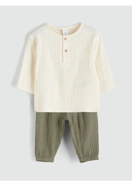 Yeni Sezon Erkek Bebek Tişört ve Jogger Pantolon 2'li