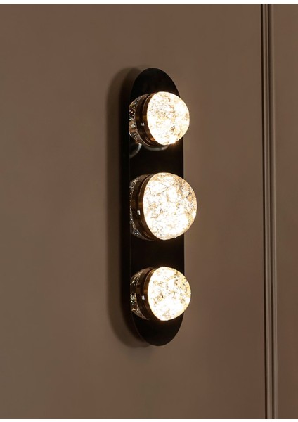 Lima Şeffaf Akrilik Platin 3'lü LED Aplik fiyatları