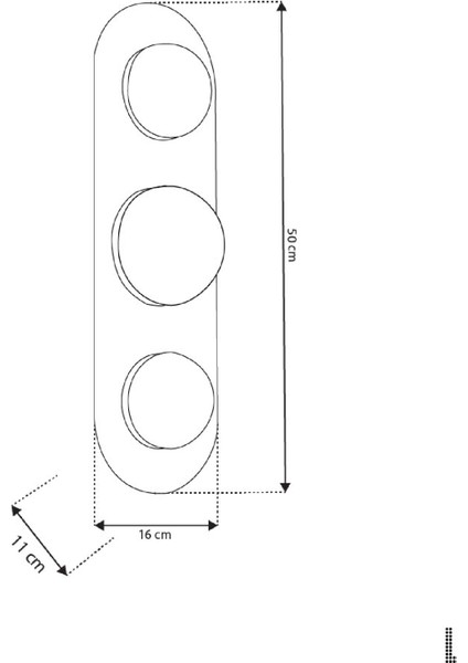Lima Şeffaf Akrilik Platin 3'lü LED Aplik modelleri