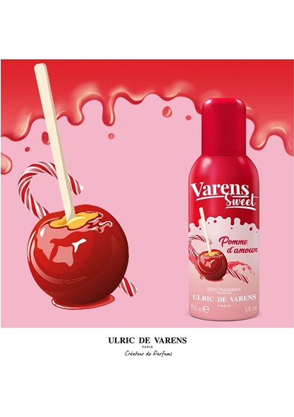 Varens Sweet Pomme D’amour Iştahlandırıcı Meyvemsi Şekerli Kadın Body Fragrance Deodorant Set 3X150 indirimleri