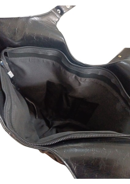 Klasik Kadın Omuz Çantaları ,oem Le Cagole Perçin Tote Çanta , Büyük Kapasiteli Kadınlar Için Pu Deri Çanta