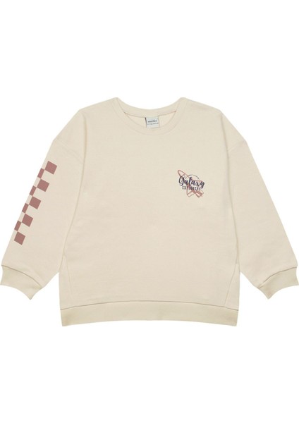 Uzay Krem Erkek Çocuk Sweatshirt Eşofman Seti fiyatları