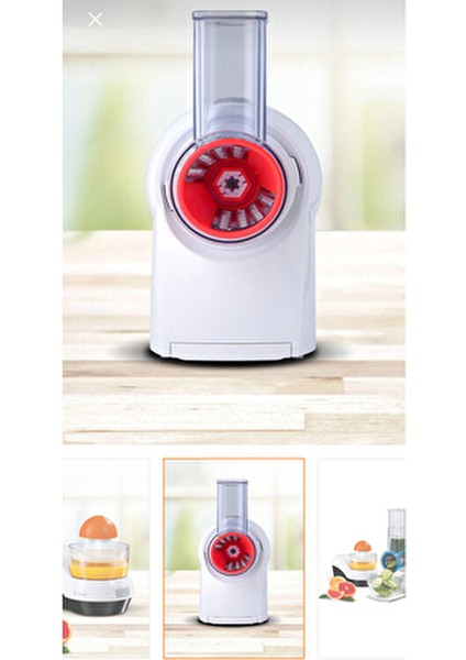 KIM-4710 | 4’ü 1 Arada Otomatik Meyve Sıkacağı & Dilim & Rende & Doğrayıcı indirimleri