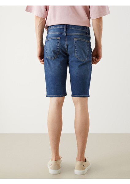 Yeni Sezon Standart Kalıp Erkek Jean Şort fırsatları