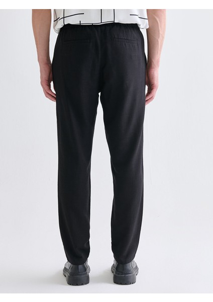 Yeni Sezon Standart Kalıp Keten Görünümlü Erkek Pantolon fırsatları