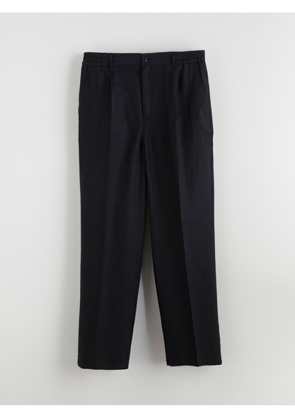 Yeni Sezon Rahat Kalıp Keten Karışımlı Erkek Pantolon indirimleri