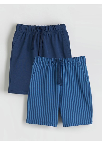 Yeni Sezon Beli Lastikli Erkek Çocuk Şort 2'li