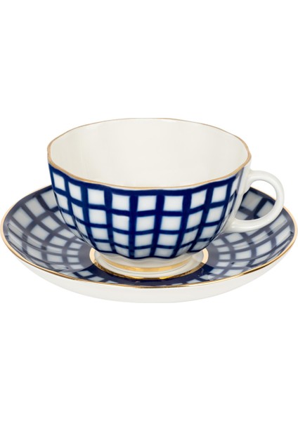 Trio Quattro Porselen Çay Fincanı ve Pasta Tabağı 18 cm