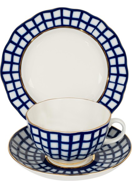 Trio Quattro Porselen Çay Fincanı ve Pasta Tabağı 18 cm fiyatları