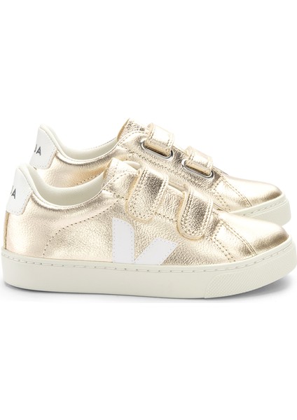 Gold Beyaz Logolu Unisex Çocuk Deri Sneaker