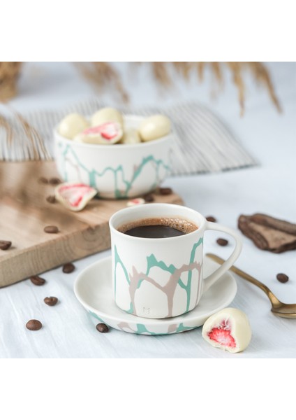 Ash Rose Porselen Türk Kahvesi Fincanı ve Tabağı fırsatları