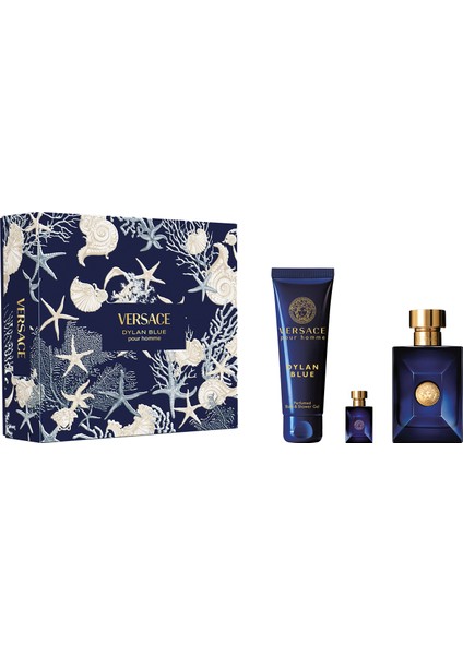 Dylan Blue Edt 100 ml Parfüm + 150 ml Duş Jeli + 5 ml Seyahat Boy Erkek Parfüm Seti