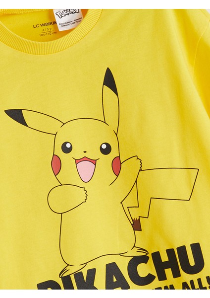 Yeni Sezon Pokemon Baskılı Erkek Çocuk Tişört 3'lü modelleri