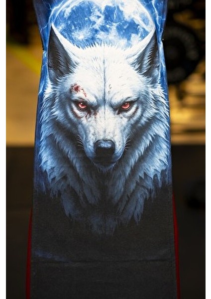 Pamuklu Yeni Nesil Fitness Spor Havlusu - Dijital Baskılı - Hızlı Kuruyan Mikrofiber | Kurt