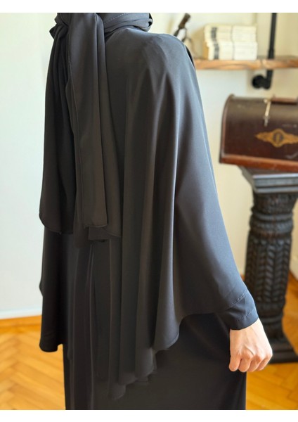 Siyah Pelerinli Elbise 5084 fiyatları