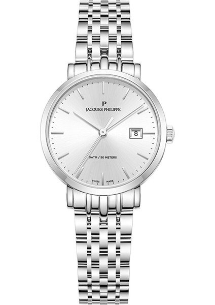 JPQLS941326 Metalik Gri Çelik Kadın Kol Saati